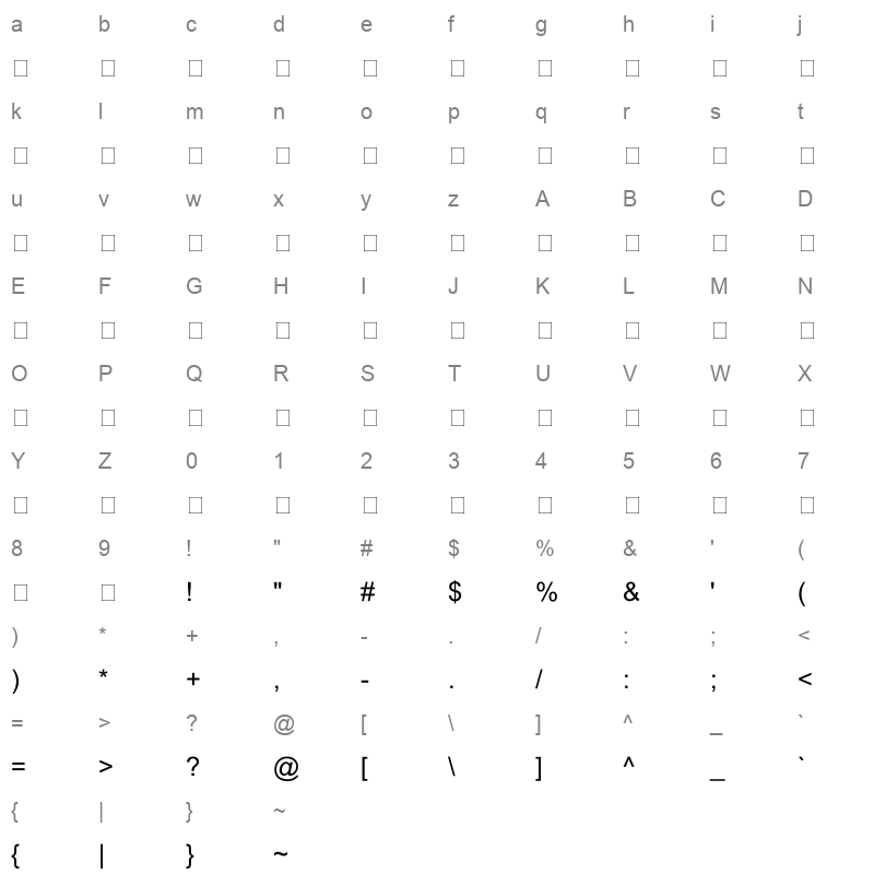 Aleem Urdu Unicode Character Map