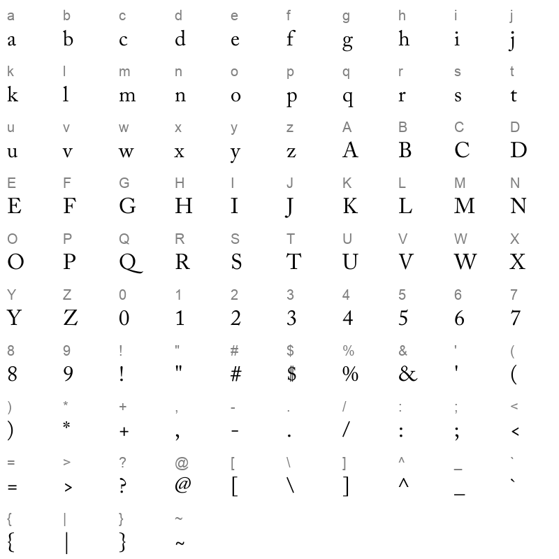 alqalam-hassan-regular-1 Character Map