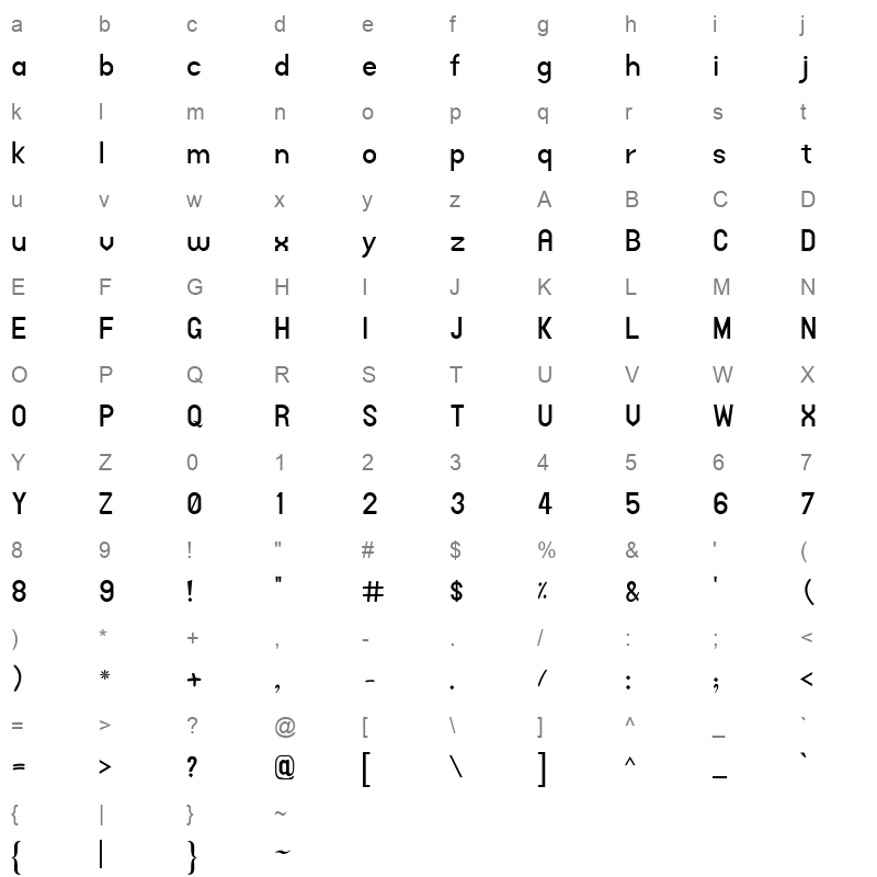 alqalam-shekastah-regular-1 Character Map
