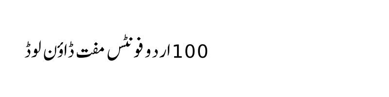 font preview of Alvi Nastaleeq