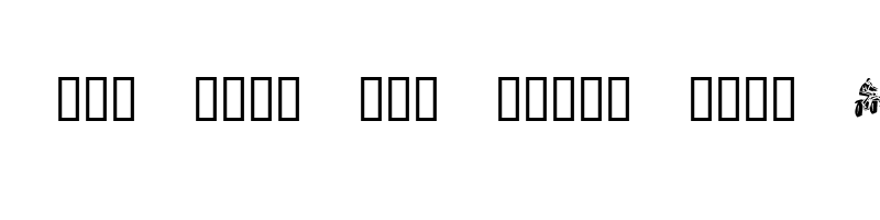 font preview of KR Sports Dings