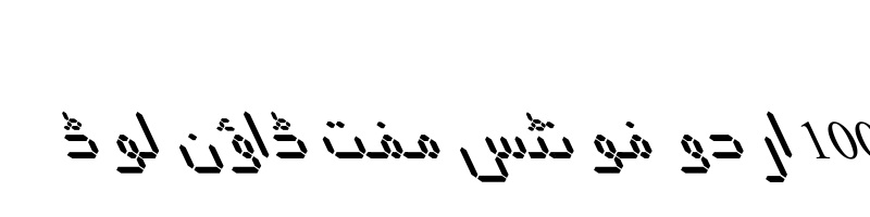 font preview of LEDITFNT